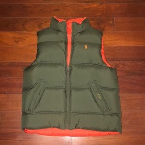 Polo Ralph Lauren Reversible puffer vest! Boys 6